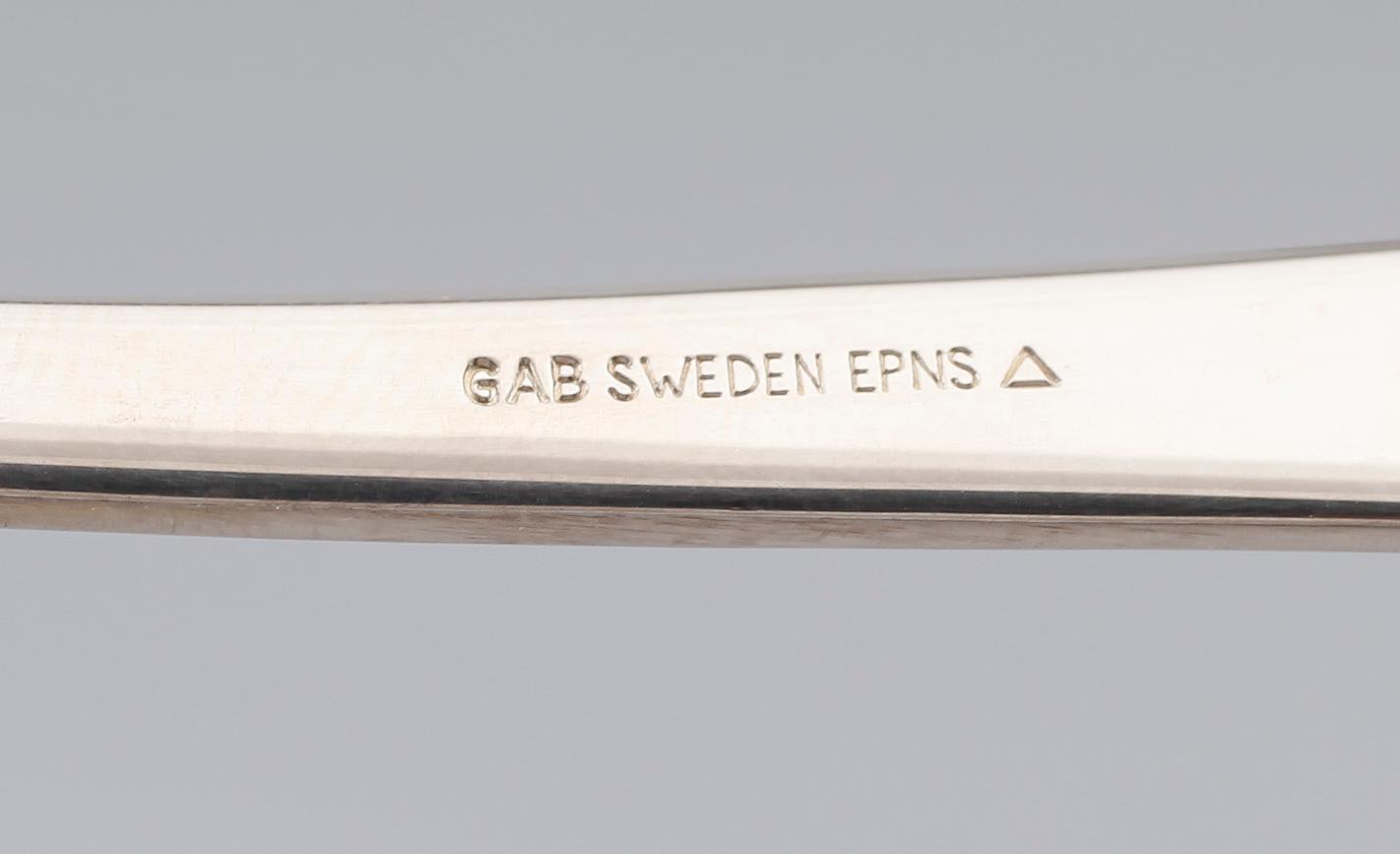 BESTICK, 69 delar, nysilver, 1900-talets andra hälft.