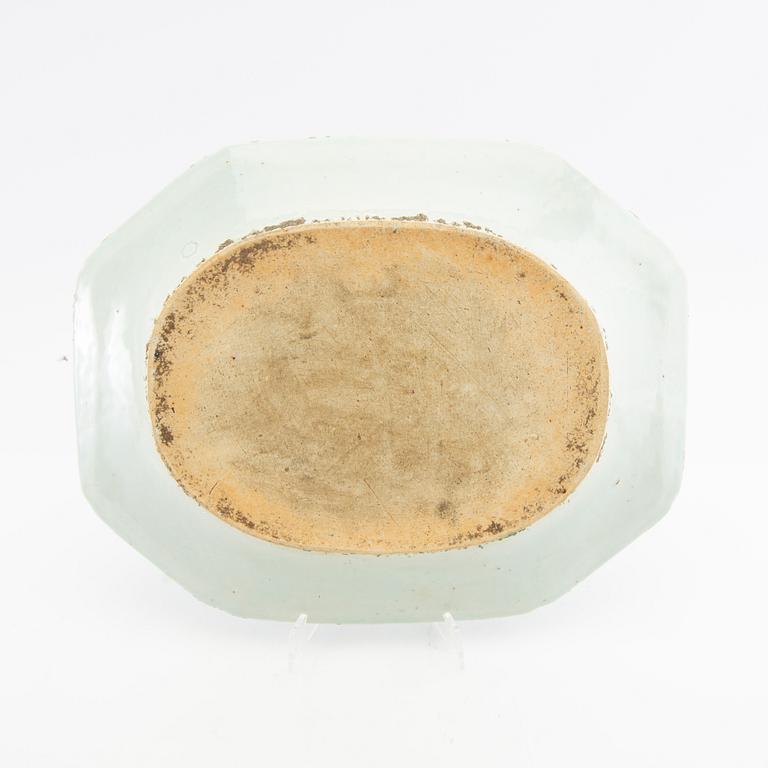 Serving dishes 5 pcs China around 1800 porcelain.