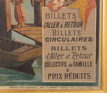 Henri Ganier Tanconville, litografisk affisch, Courmont Frères, Paris, Frankrike, cirka 1900.