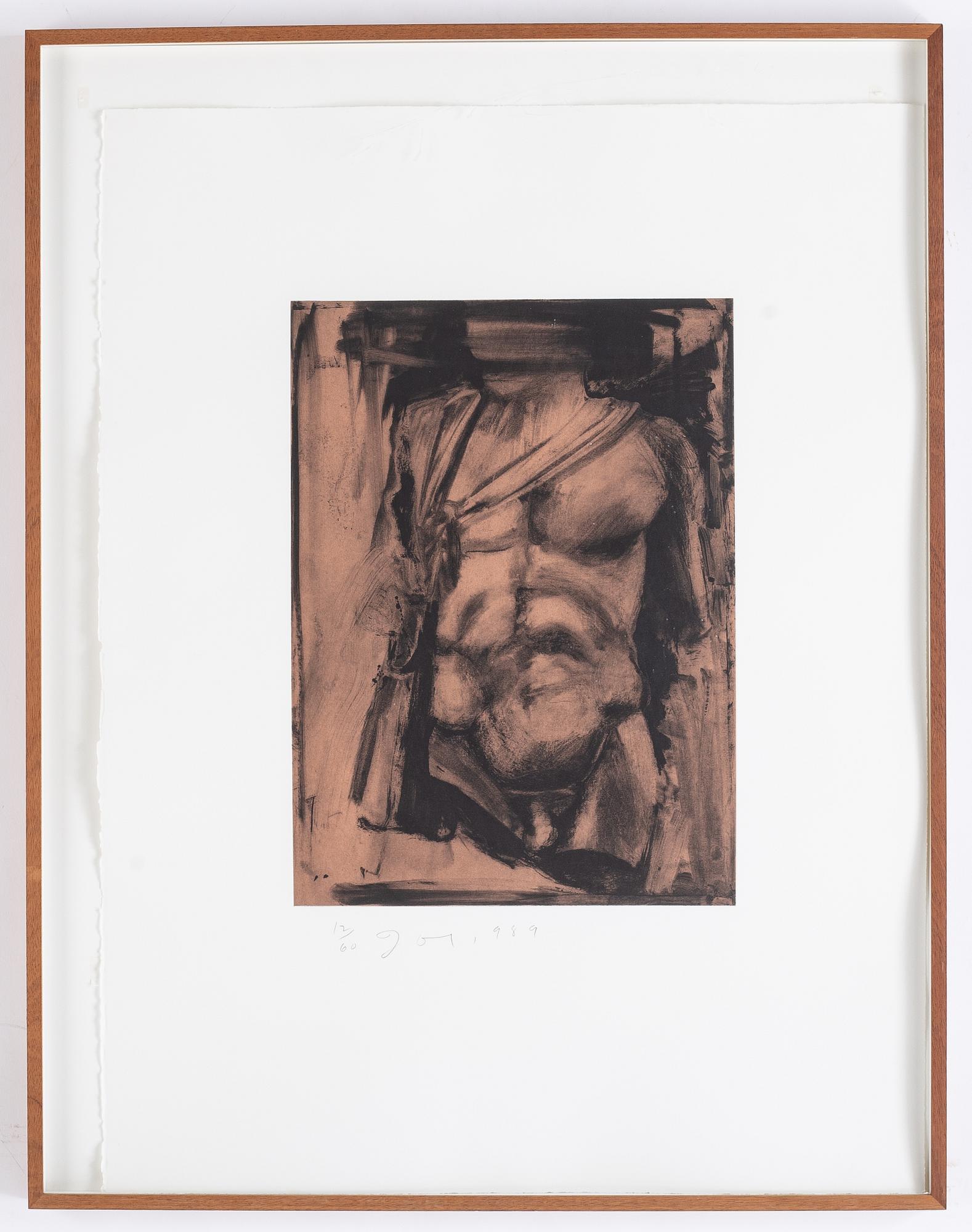 Jim Dine, etching with aquatint, signed and numbered 12/60, dated 1989.