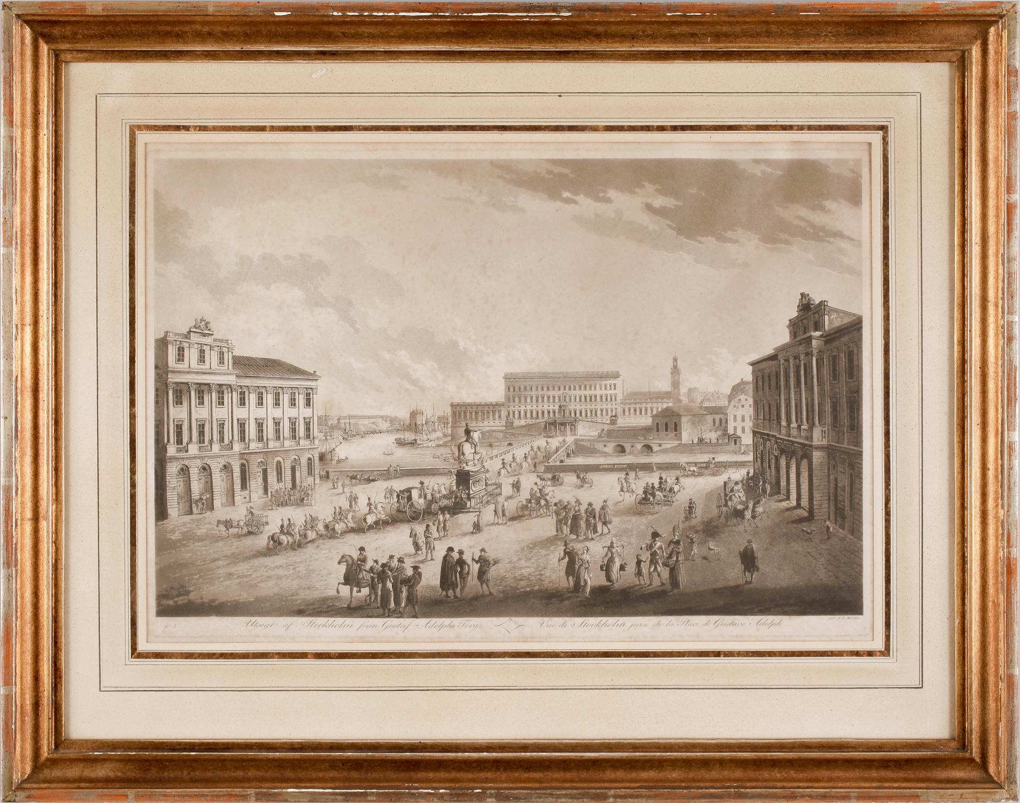 JOHAN FREDRIK MARTIN, etsning. 1800-tal.