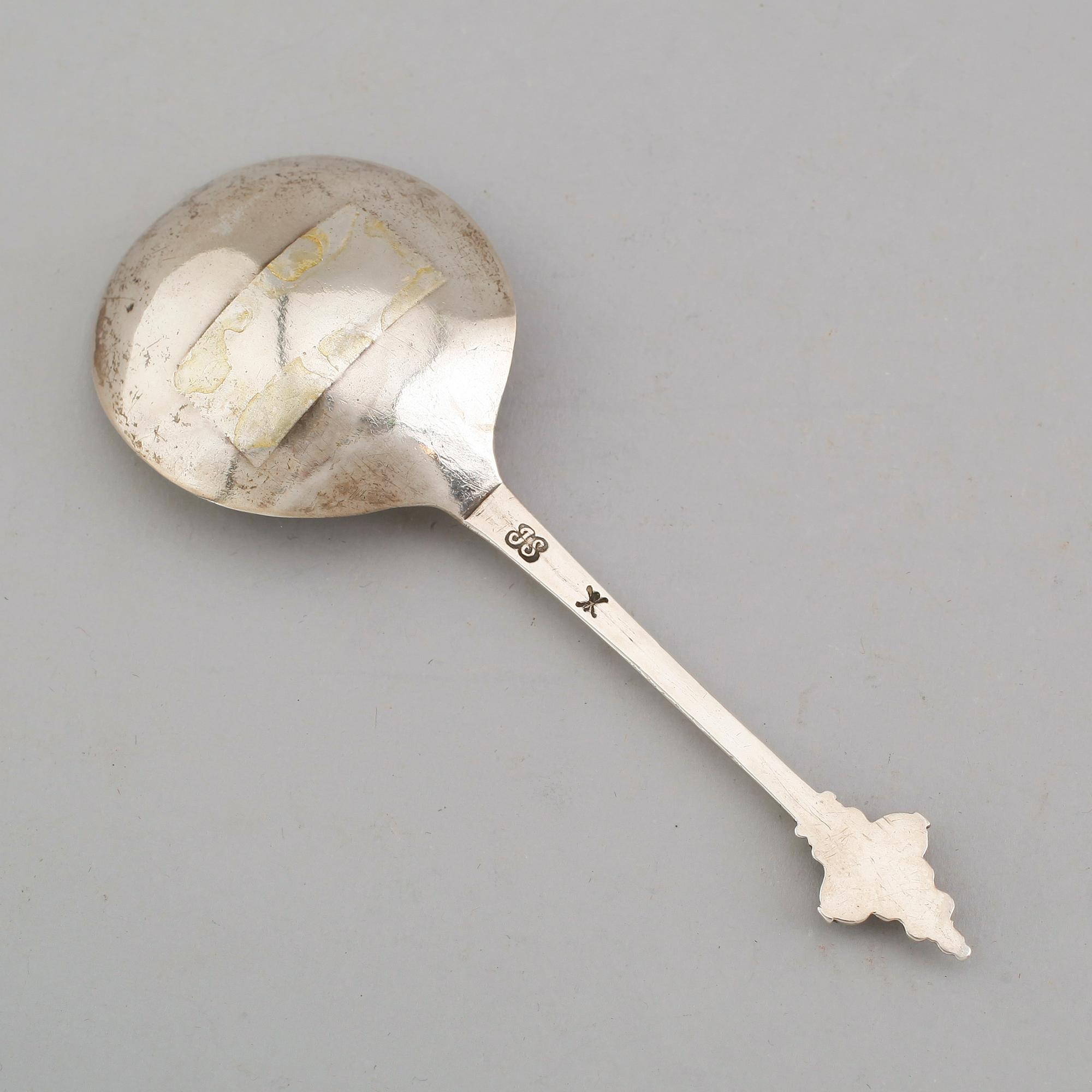 SKED, silver, Jöran Stammer, Jönköping 1729-1754. Vikt ca 33 gram.
