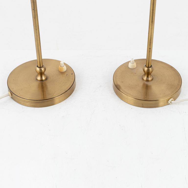 Josef Frank, a pair of brass table lamps.