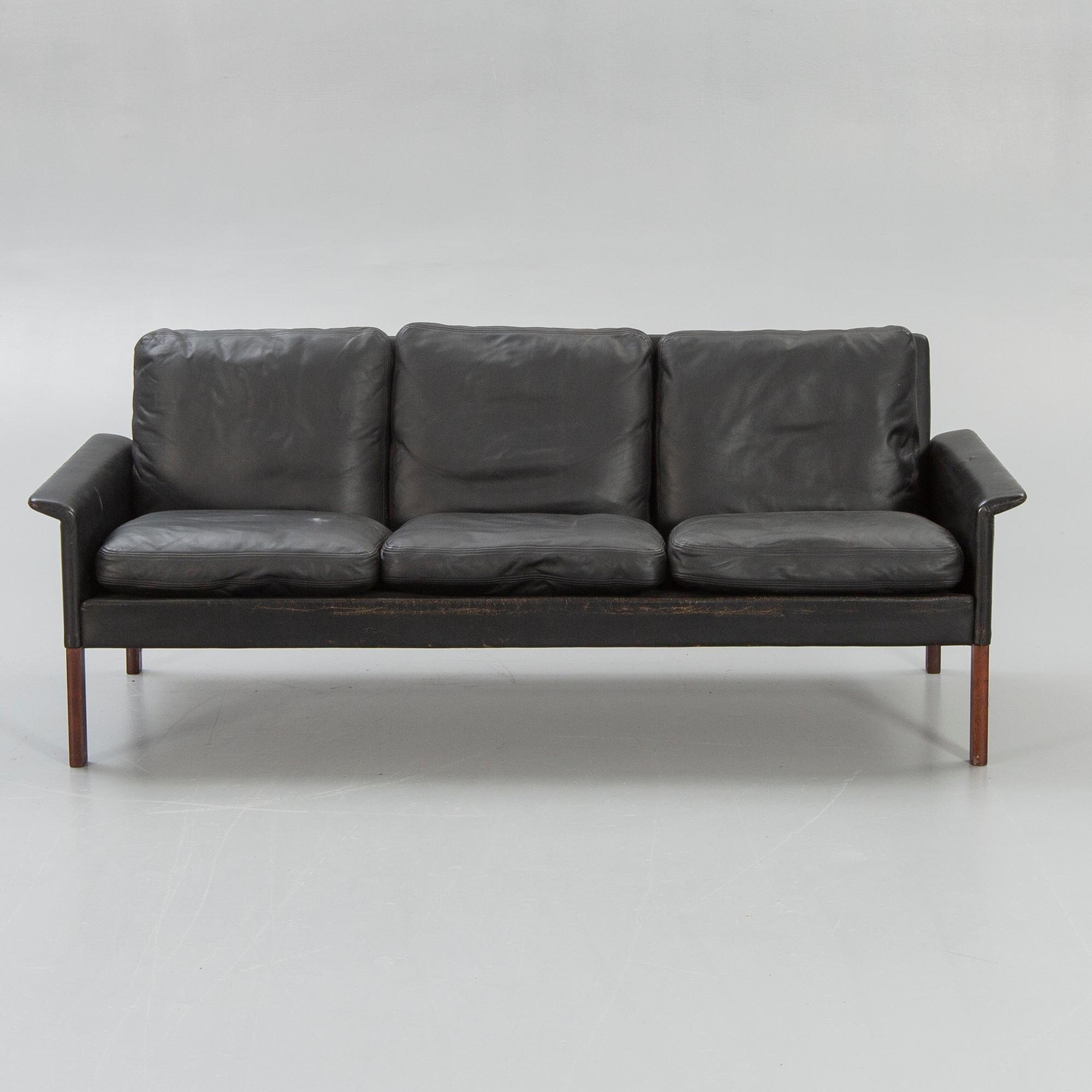 A 1960/70s leather sofa.