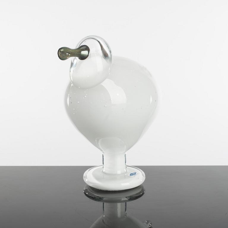 OIVA TOIKKA, figure, glass, signed, Nuutajärvi, Notsjö, Finland.