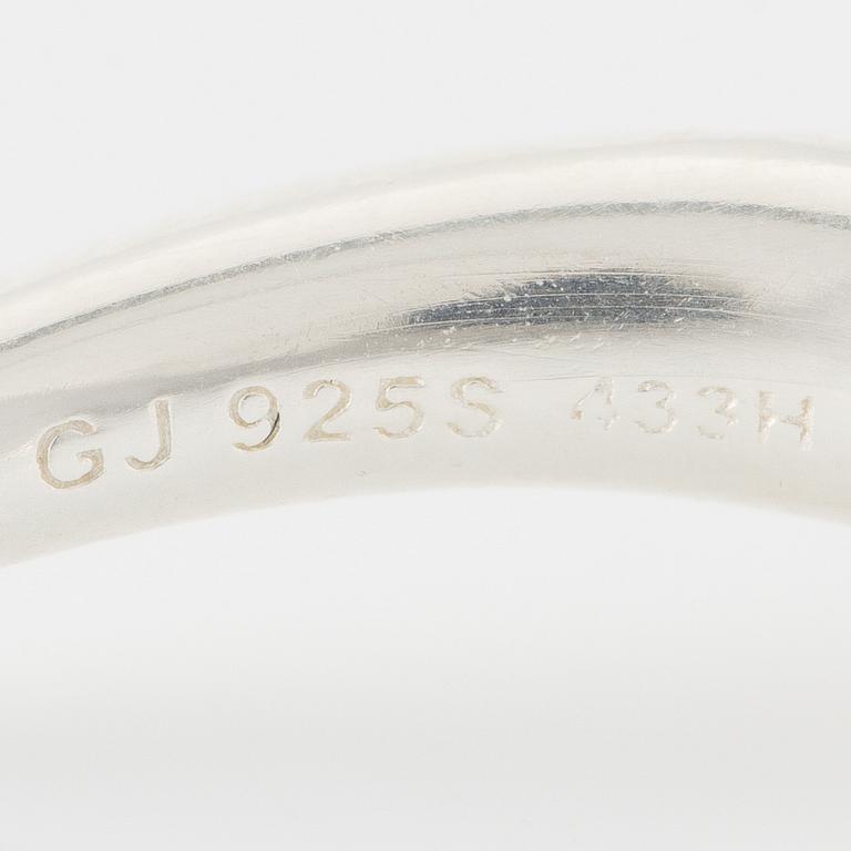 A pair of earrings, sterling silver, by Georg Jensen.