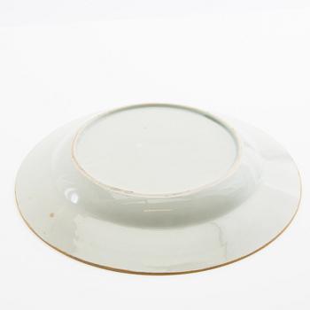 A famille rose style dish, preusmably Samson, circa 1900.