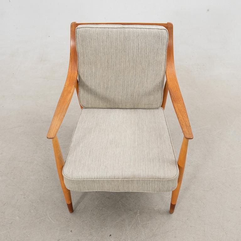 Peter Hvidt & Orla Mølgaard Nielsen, fåtölj, "FD 135", för France & Daverkosen, Danmark, 1950-tal.