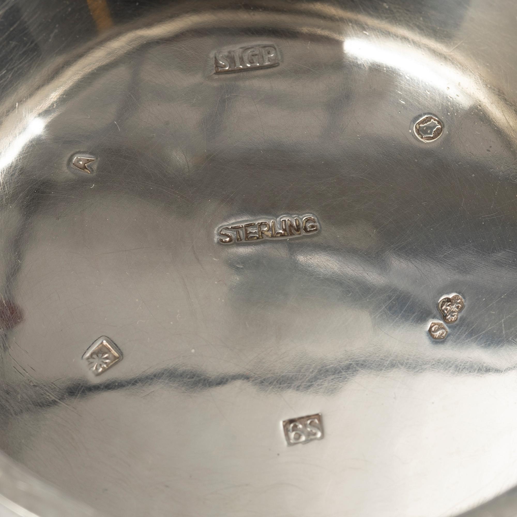 Sigurd Persson, skål, sterling silver, Stockholm 1968.