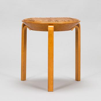 Alvar Aalto, a mid-20th-century 'V63' stool for O.Y. Huonekalu-ja Rakennustyötehdas A.B.