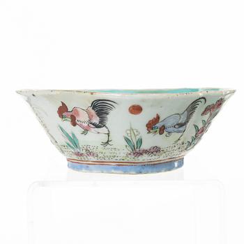 Skålar, sju stycken, porslin, Kina, sen Qingdynasti/omkring 1900.