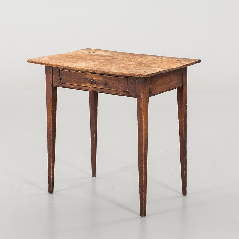 BORD MED LÅDA, allmoge, 1800-tal.