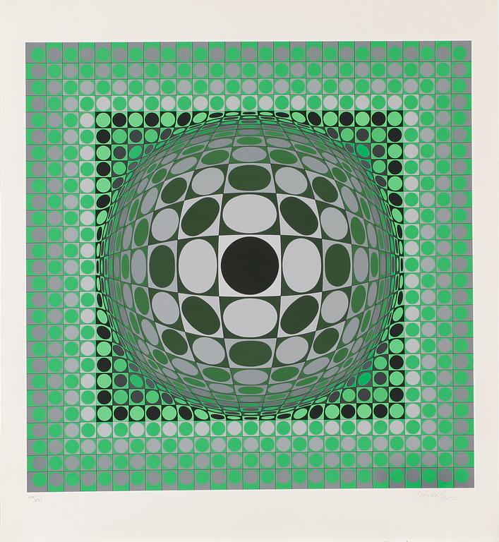 VICTOR VASARELY, färgserigrafi, 1985, signerad och numrerad 209/275.