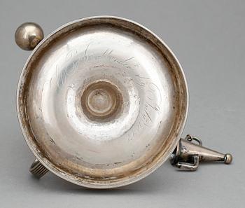 NATTLJUSTAKE, silver, empire, 1800-talets första hälft.