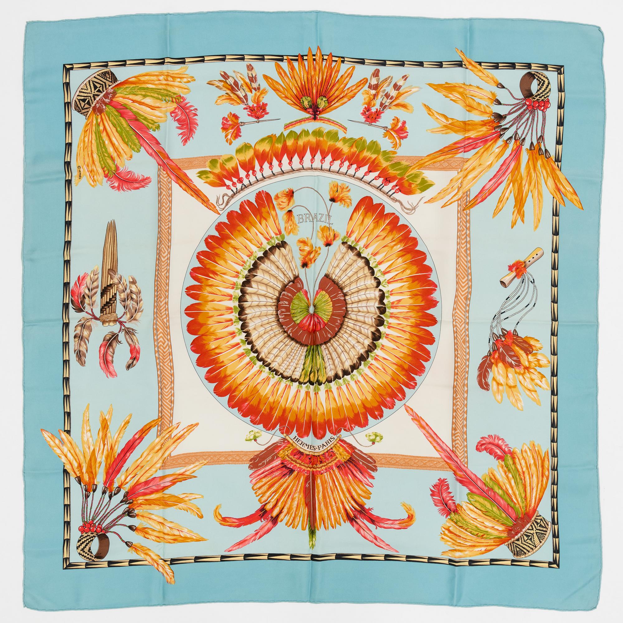 Hermès, scarf, "Brazil".