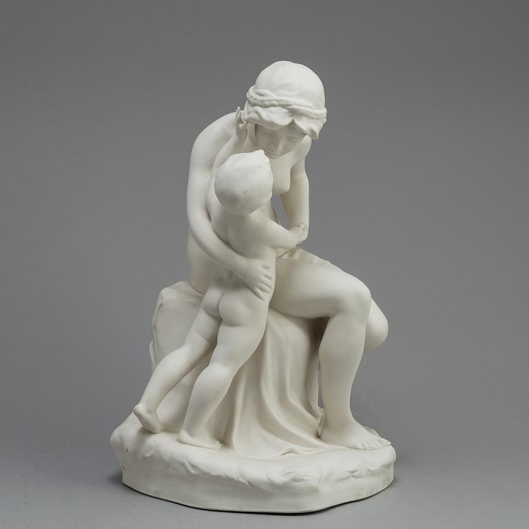 FIGUR, parian, Gustafsberg 1921.