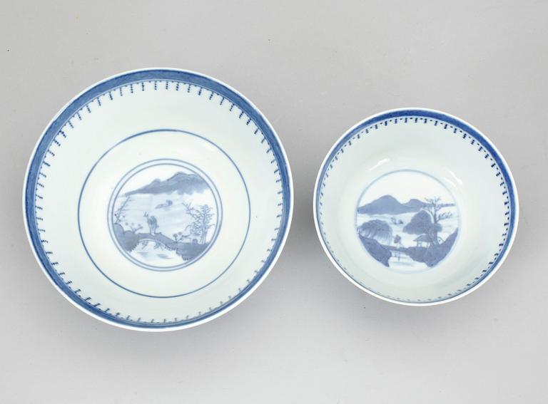 SKÅLAR, 2 stycken, porslin, Kina 1800-tal.