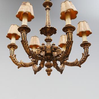 TAKLAMPA, 1900-talets mitt. Höjd 78 cm.