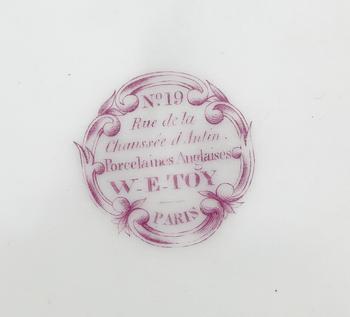 MATSERVIS, 36 delar, flintgods, WE Toy, Paris, Frankrike, 1800-talets andra hälft.