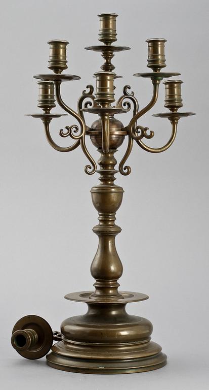 KANDELABER, malm, 1900-tal.