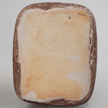 Stig Lindberg, two stoneware vases, Gustavsberg Studio, 1969.