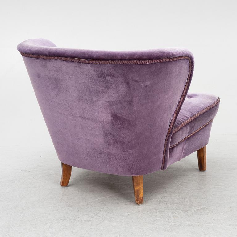 Gösta Jonsson, attributed, armchair, "Swedish Modern", 1940s/50s.