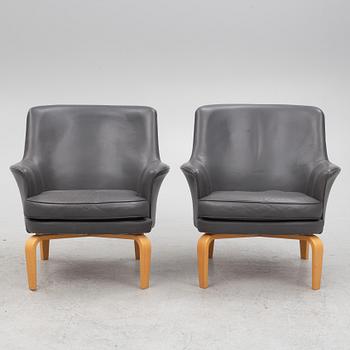 Arne Norell, a pair of 'Pilot' armchairs, Norell Möbel AB.