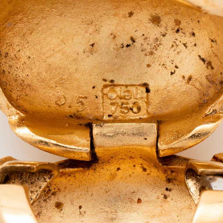 Ole Lynggaard lås 18K guld med en rund briljantslipad diamant.