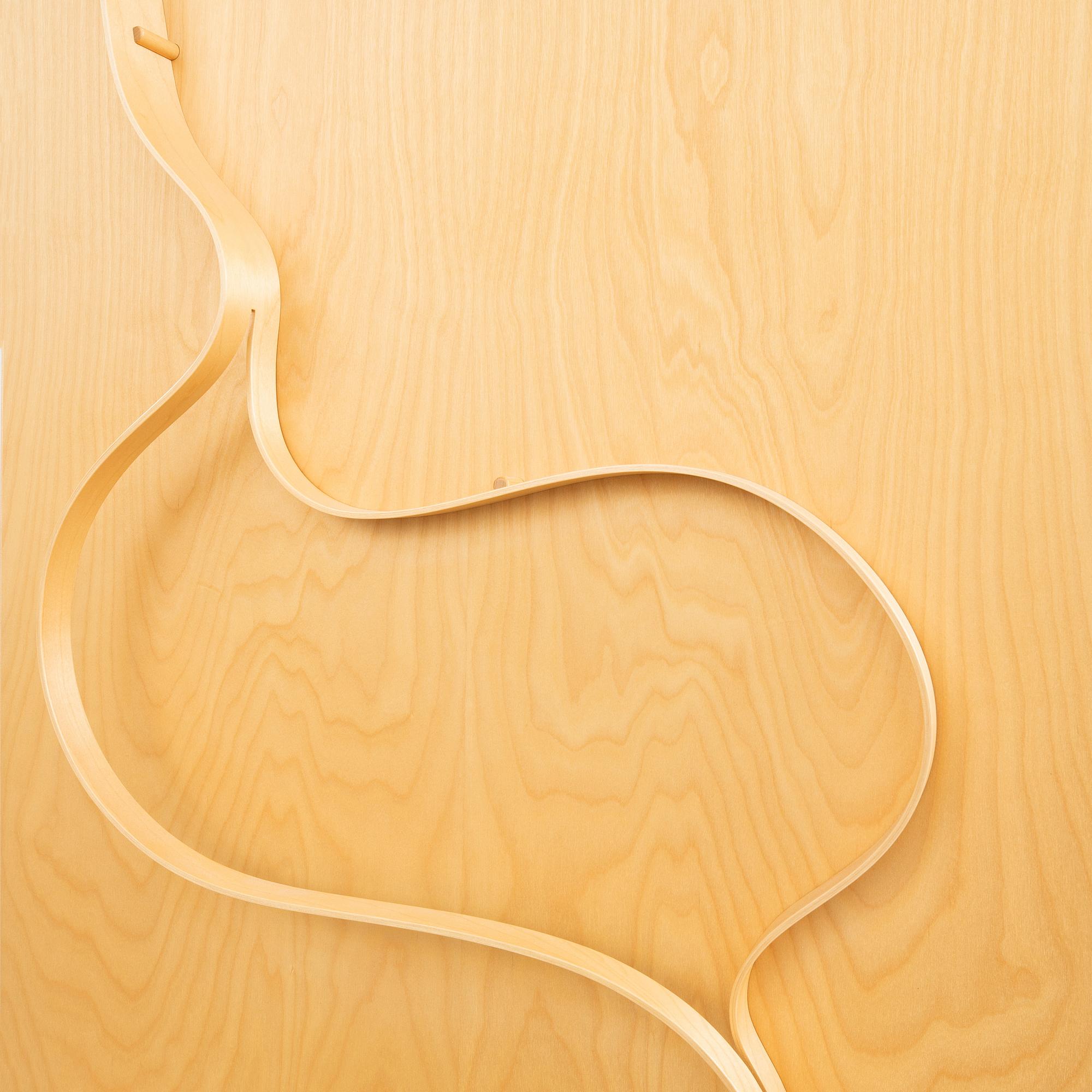 Alvar Aalto, relief, "Exprimental wood relief" anniversary edition Artek nr 65/80.