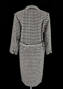 A 1984s coat by Yves Saint Laurent.