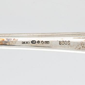 A 120- piece silver cutlery, bearing Swedish import marks, including CG. Hallberg, Stockholm, 1932.