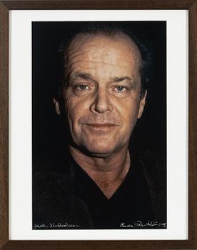 Ewa Rudling, photograph of Jack Nicholson, Paris, signed.