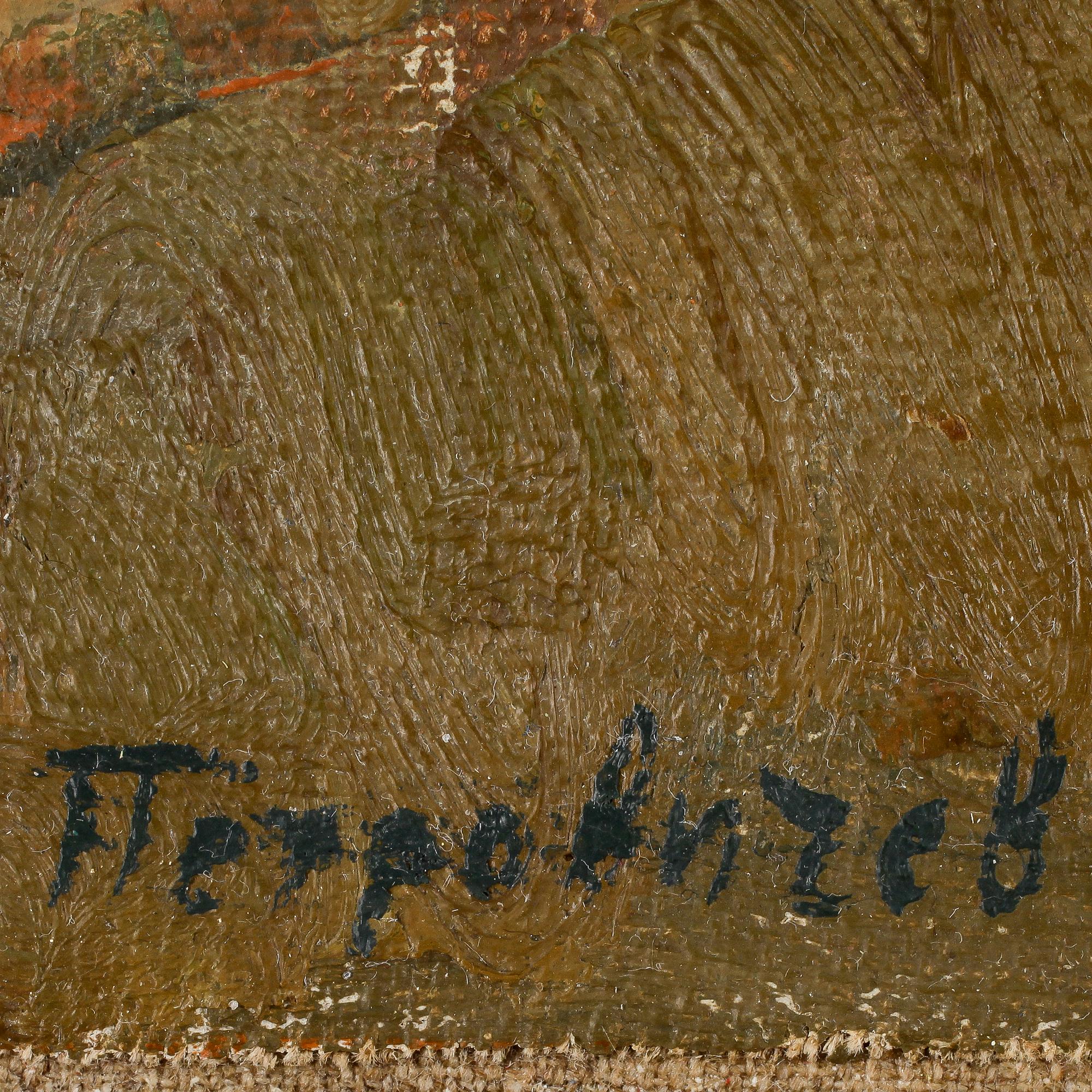 OKÄND KONSTNÄR, olja på duk. Signerad Petrovich.