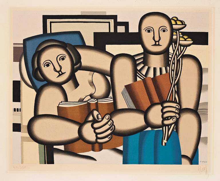 Fernand Léger Efter, "La Lecture".