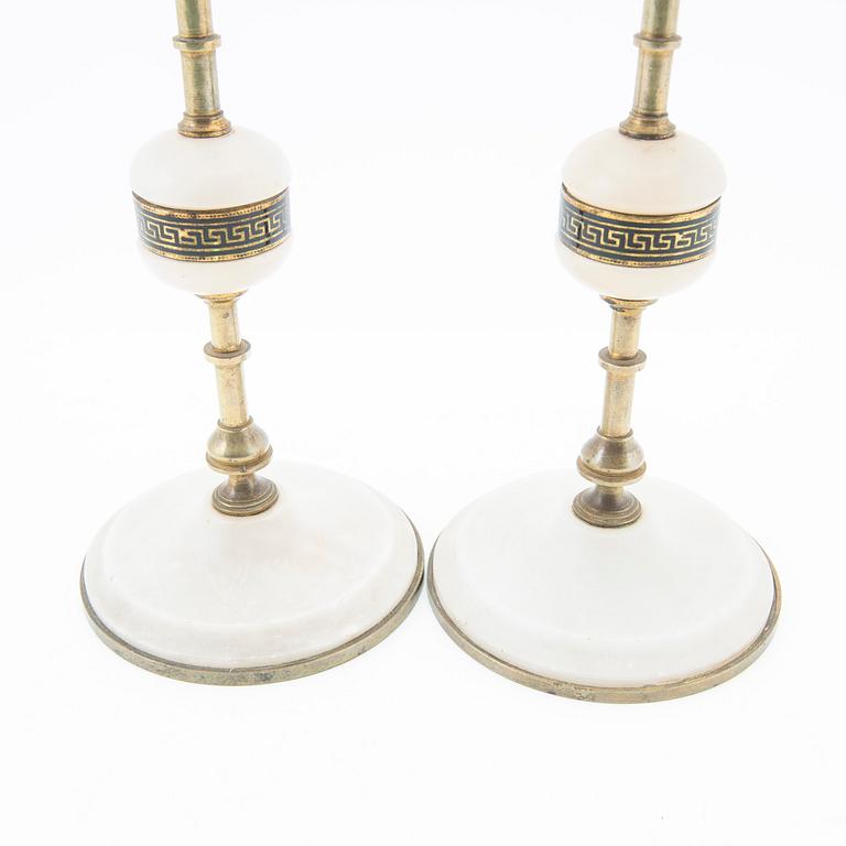 Candelabras, a pair, second half of the 20th century.