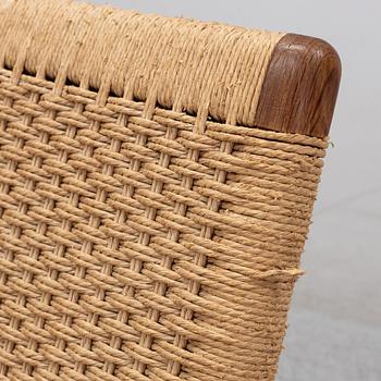 A model CH-25 easy chair by Hans J Wegner.