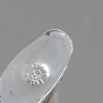 PARTI SILVER, sex delar, mestadels Sverige, 1900-tal, total vikt 407 gram.
