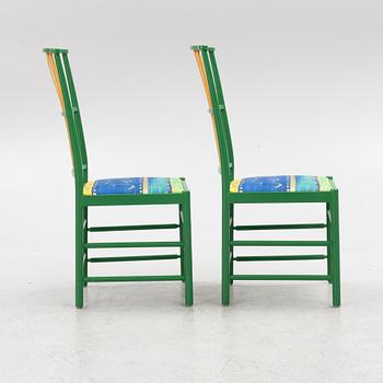 Josef Frank, a pair of model 2025 chairs, Svenskt Tenn, designed in 1925.