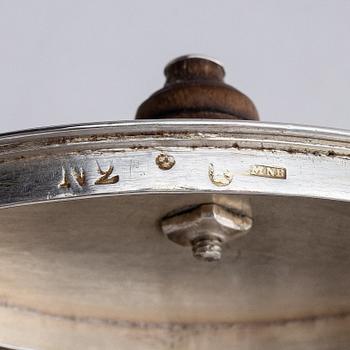 A Swedish 18th century silver tea-pot, mark of Mikael Nyberg, Stockholm 1795.