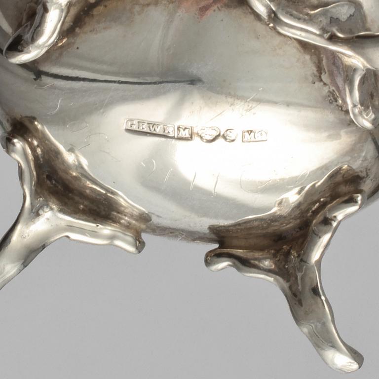 PARTI SILVER, 7 delar, 1900-tal, vikt 420 gram.