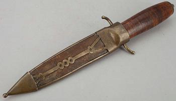DOLK, näverskaft, mässingsslida. 1800-talets senare hälft.