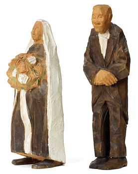 148. Axel Petersson Döderhultarn, Bridal couple.