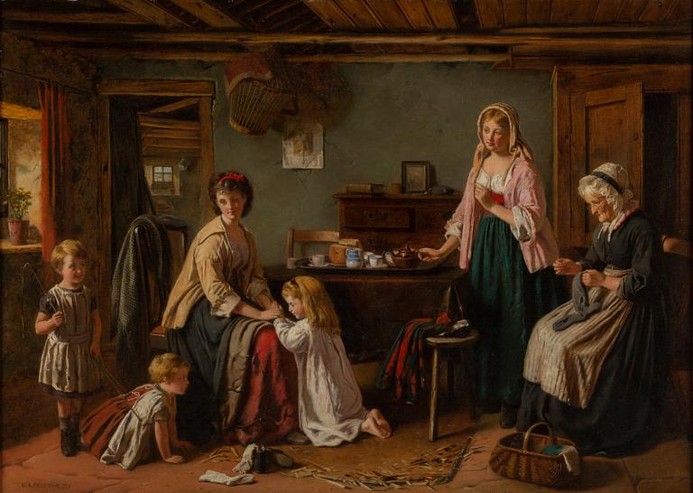 GEORGE AUGUSTUS FREEZOR, olja på duk, signerad och daterad -73.