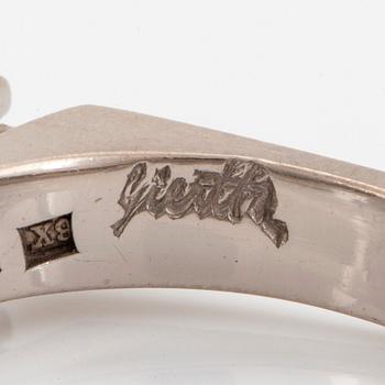 Claës Giertta ring 18K vitguld med runda briljantslipade diamanter.