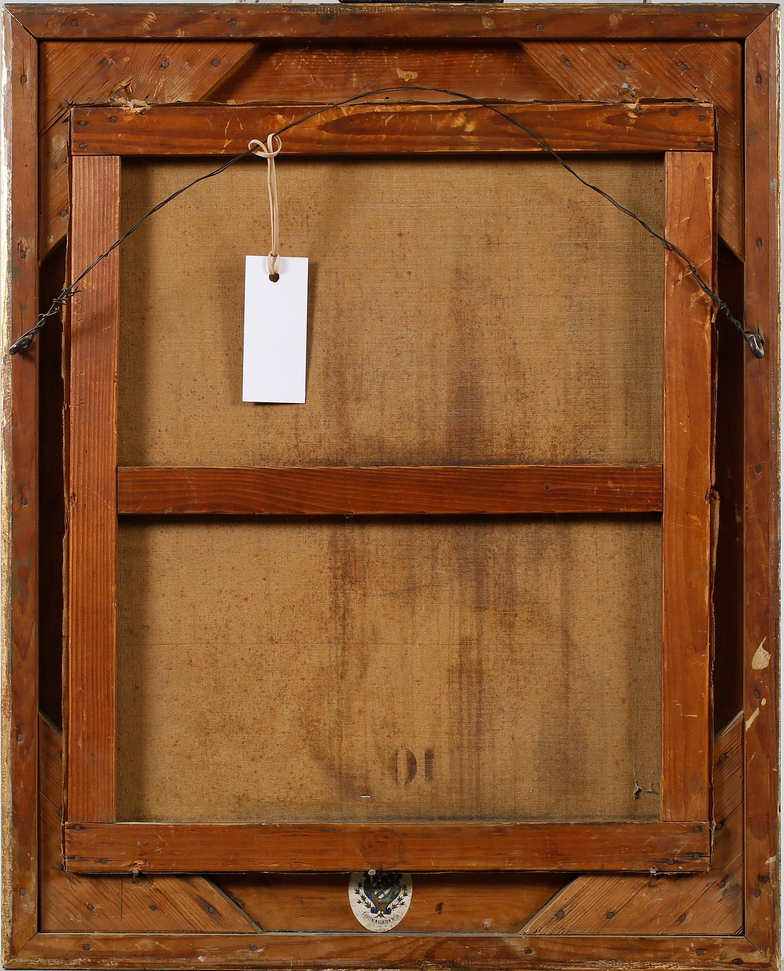 AVA LAGERCRANTZ, oil on canvas, signed and dated 1887.