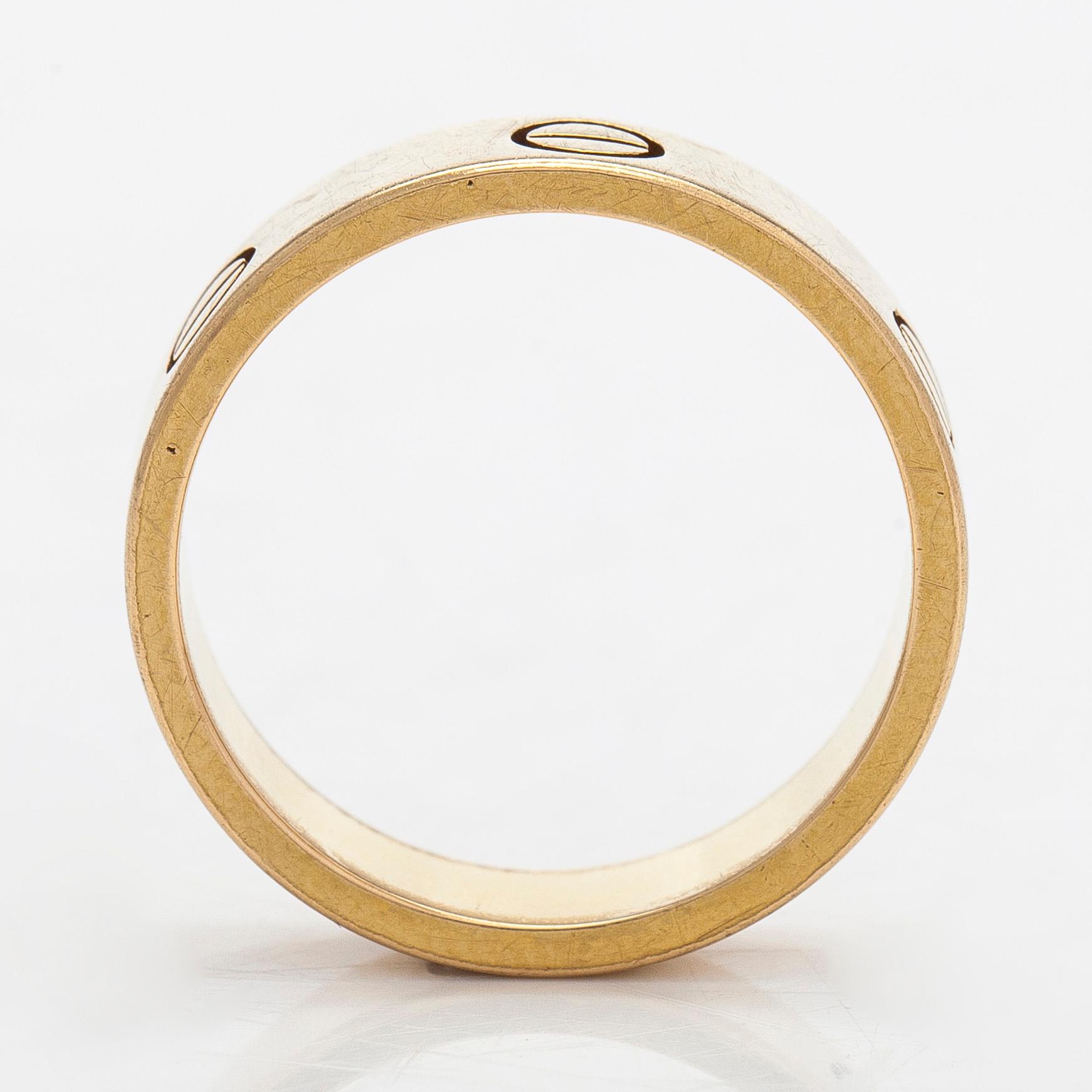 Cartier, sormus, "Love", 18K kultaa.