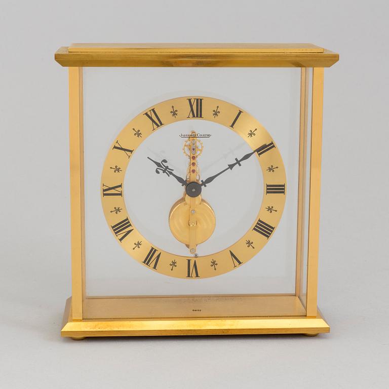 A second half of the 20th century mantle clock, by Jaeger Le Coultre, Schweiz.