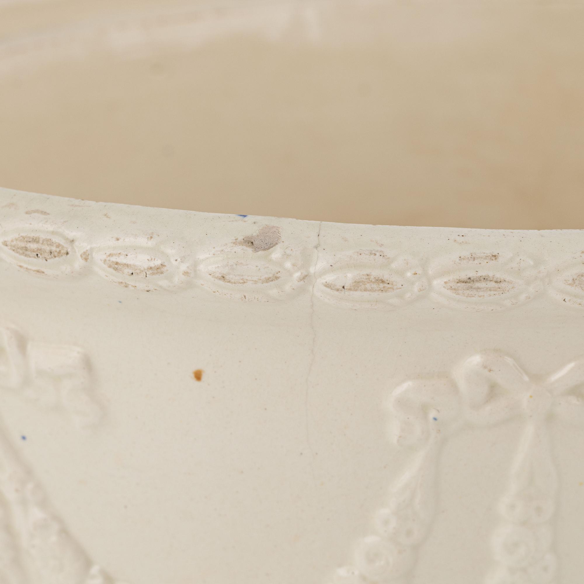 A creamware pâté tureen, Empire, presumably Rörstrand, Sweden.