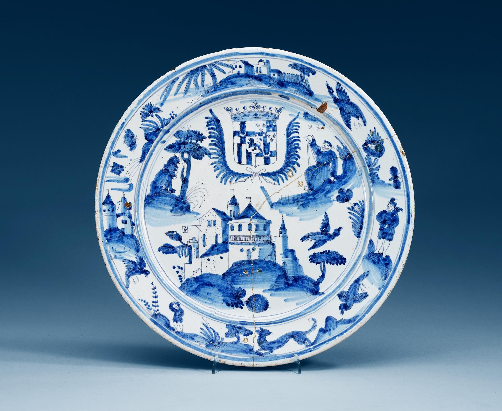 FAT, fajans. Omkring 1700, troligen Holland.