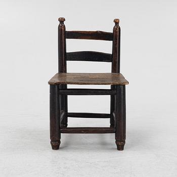 A Swedish child's chair, late 18th century.